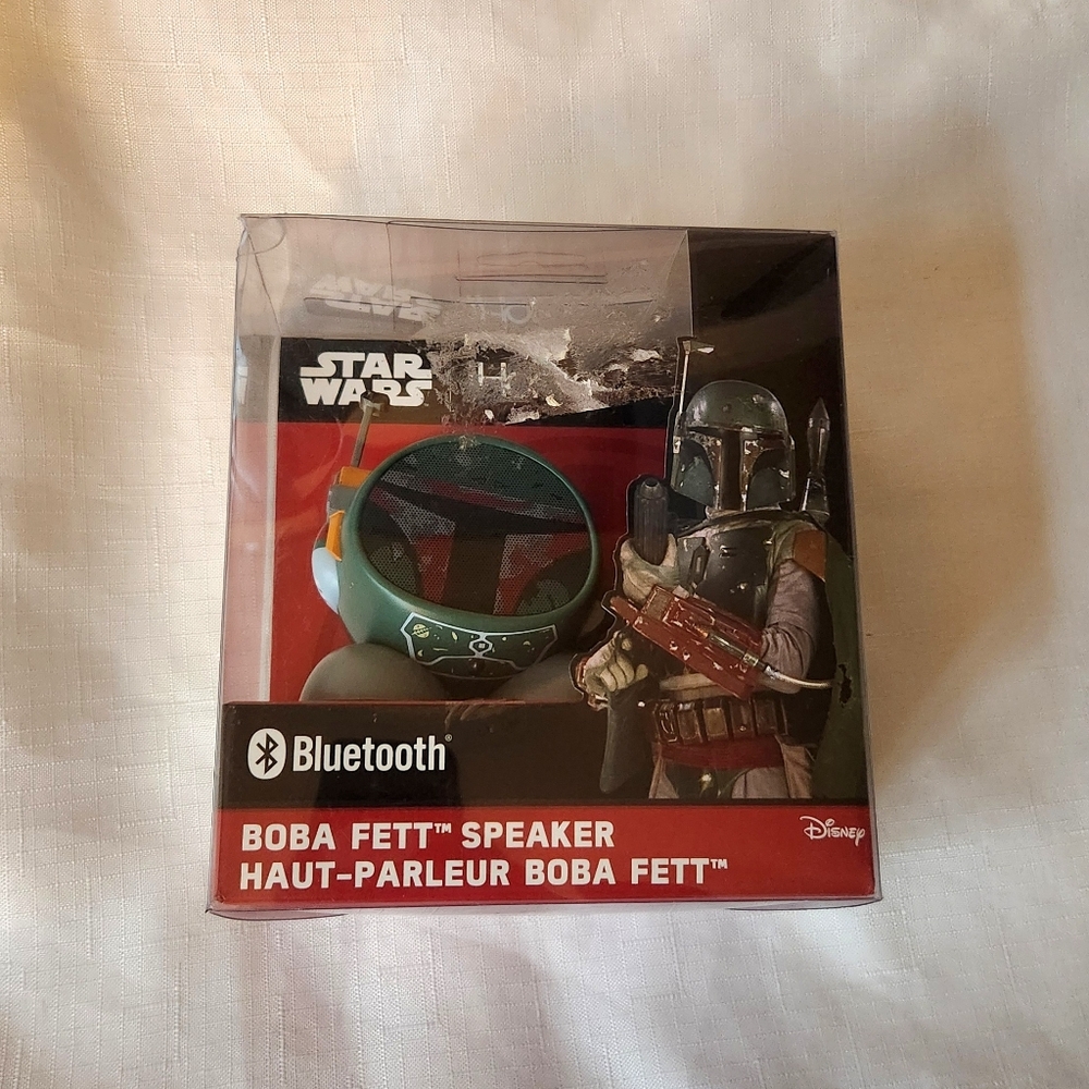 Disney Star Wars Boba Fett iHome Portable Bluetooth Speaker. New In Box! Li-B66B